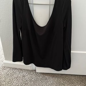 Shirt with open back